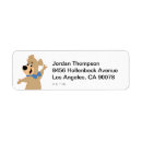 Search for animated return address labels Nostalgic bear image