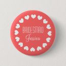 Search for flower wedding badges Bridesmaid