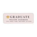 Search for black graduation return address labels Classic