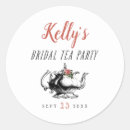 Search for tea party bridal shower stickers Thank you