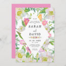 Search for pink tulip wedding invitations Watercolor flowers