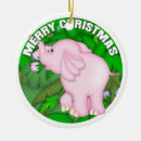 Search for pink elephant christmas tree decorations Jungle