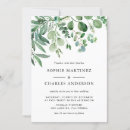 Search for watercolor eucalyptus wedding invitations Minimalist