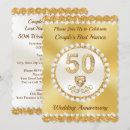 Search for parents 50th anniversary invitations Golden