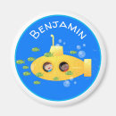 Search for yellow fish magnets Cute