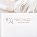 Search for couple hearts return address labels Cute