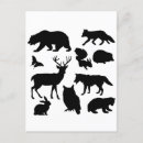 Search for bear silhouette postcards Animal