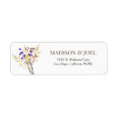 Search for wild flowers return address labels Floral