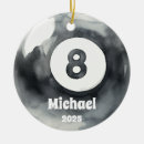 Search for billiards christmas tree decorations Pool player