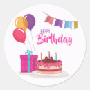 Search for trendy birthday stickers Elegant