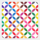 Search for geometric patterns colour stickers Abstract