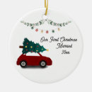 Search for first car christmas tree decorations Red