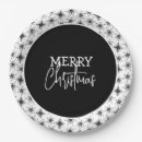 Search for black christmas plates Modern