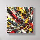 Search for abstract splatter painting canvas prints Bold