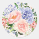 Search for watercolor hydrangea stickers Blue