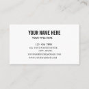 Search for circle business cards Simple black and white