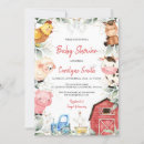 Search for barnyard farm baby shower invitations Rustic