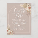 Search for pampas grass save the dates Beige