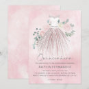 Search for pink and silver quinceanera invitations Gown