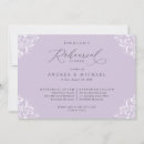 Search for lavender rehearsal dinner invitations Purple