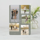 Search for peace joy and hope seasonal cards Typography