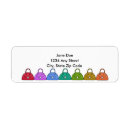 Search for bag return address labels Whimsical
