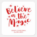 Search for believe in the magic stickers Xmas