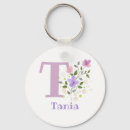 Search for letter t key rings Floral