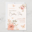 Search for peach butterfly invitations Pink