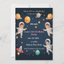 Search for space adventure birthday invitations Astronaut party