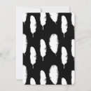 Search for white feather invitations Black