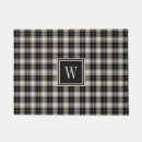 Search for black and white checkered doormats Tartan