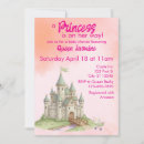Search for princess is on her way invitations Pink