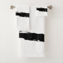 Search for black and white abstract bath towels Stripes