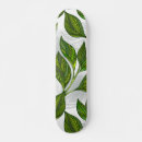Search for leaf pattern in green skateboards Plant