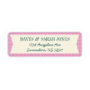 Search for country plaid return address labels Chequered