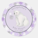 Search for winter baby shower stickers Arctic