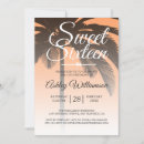 Search for orange sweet 16 invitations Elegant