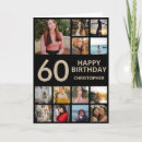 Search for elegant 60th birthday cards Black and gold