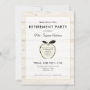 Search for teacher apple invitations Teacher retirement party