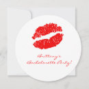 Search for lips square invitations Red