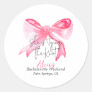 Search for pink bachelorette stickers Bow