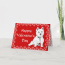 Search for westie valentines day cards West highland terrier