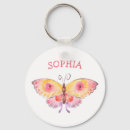 Search for kids name key rings Butterfly