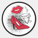 Search for red heels stickers Kiss