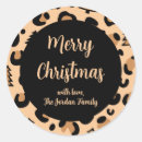 Search for leopard print stickers Merry christmas