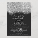 Search for elegant silver engagement party invitations Sparkly sparkles