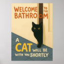 Search for cat bathroom posters Cute