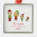 Search for family with dog christmas tree decorations Family name and year