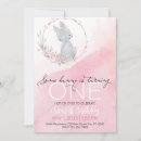 Search for some bunny is turning one 1st birthday invitations Pink